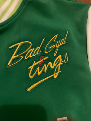 Bad Gyal Tings Lightweight Varsity Jacket (Citrus)