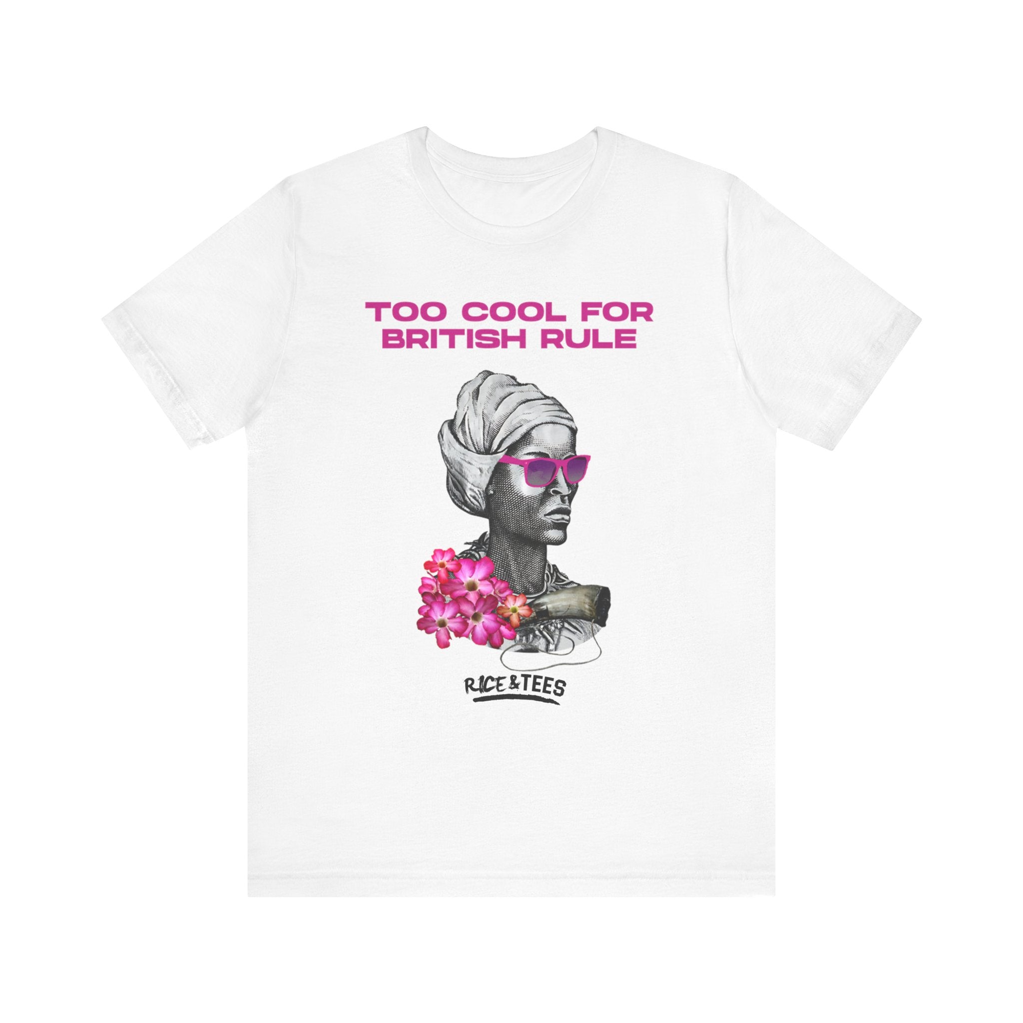 TOO COOL FOR BRITISH RULE Unisex Jersey Short Sleeve Tee