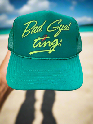 Bad Gyal Tings Trucker Hat All Green