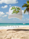 Bad Gyal Tings Embroidery Patch Trucker Hat All White
