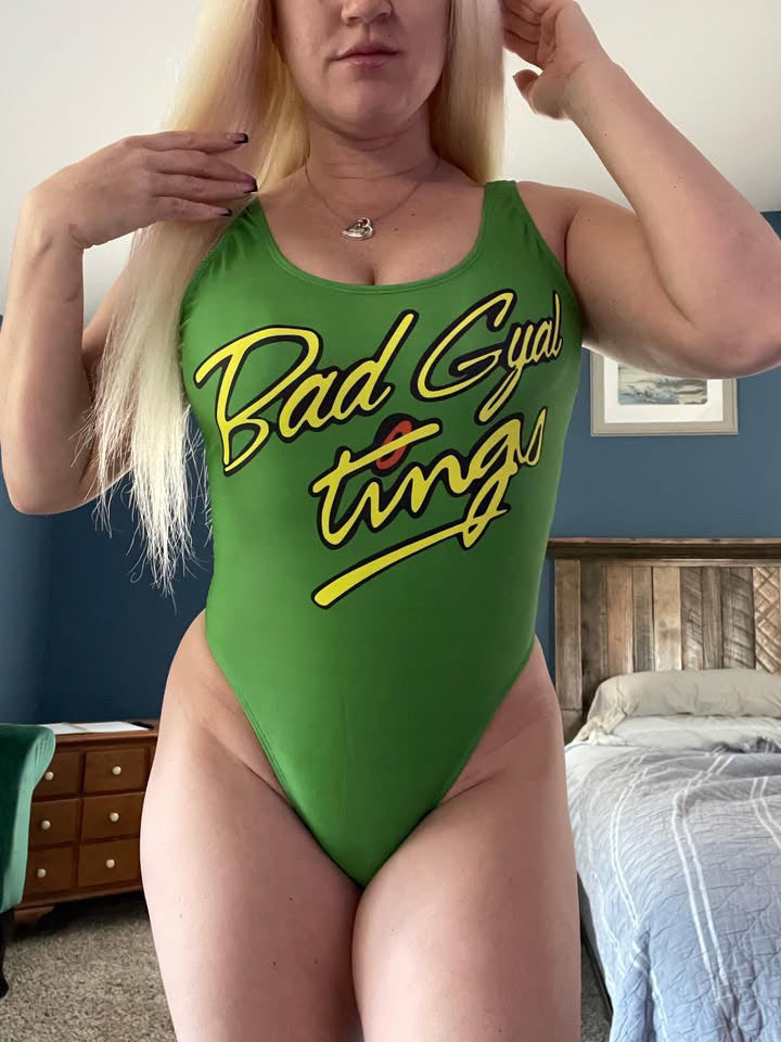 Bad Gyal Tings Citrus One Piece Swimsuit