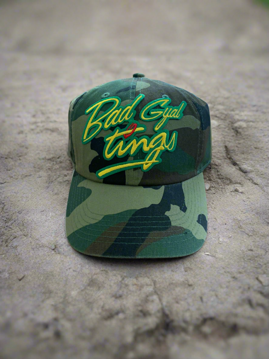 Camouflage Bad Gyal Tings Mooma Hat