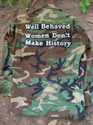Bad Gyal Tings Camouflage Army Military Jacket