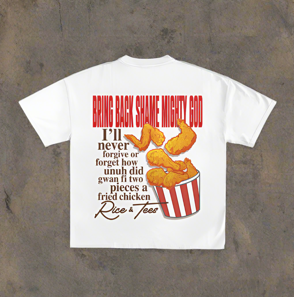 The Bring Back Shame Mighty God oversized heavyweight unisex t-shirt