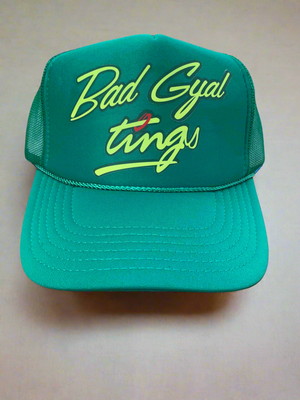 Bad Gyal Tings Trucker Hat All Green