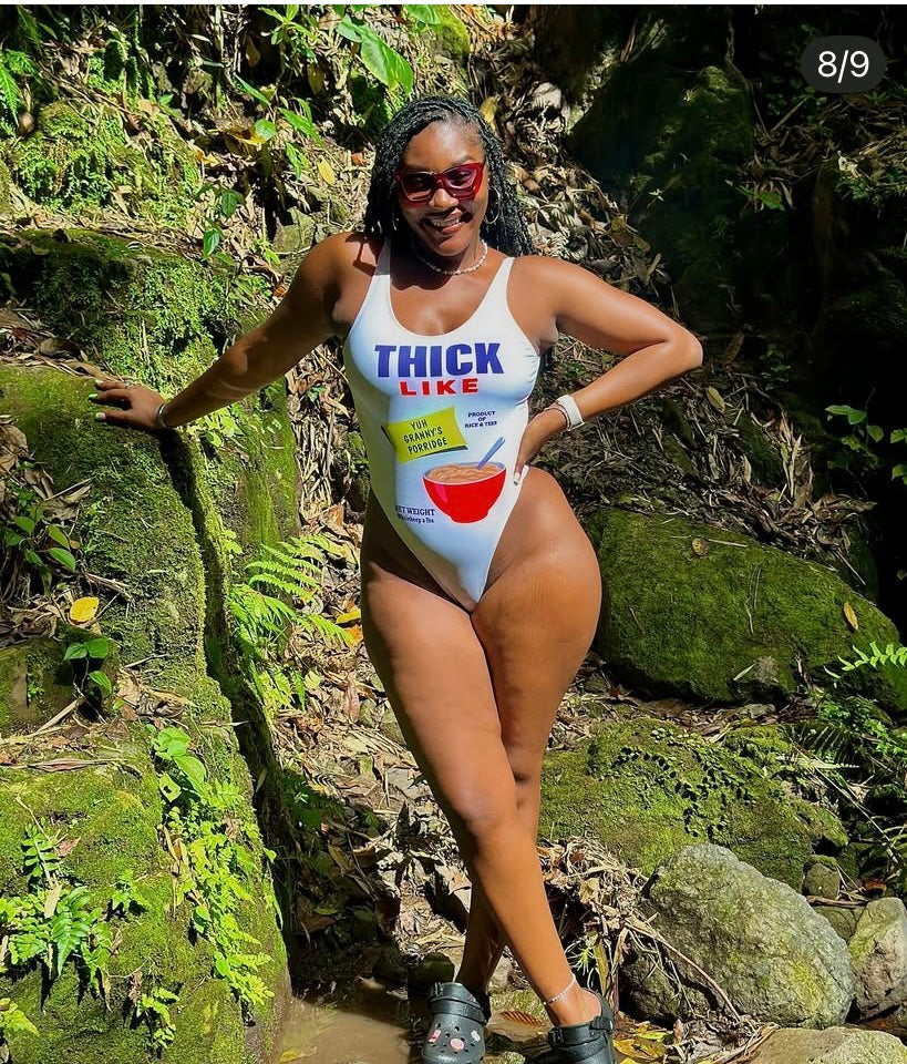 Thick Like Yuh Granny’s Porridge swimsuit
