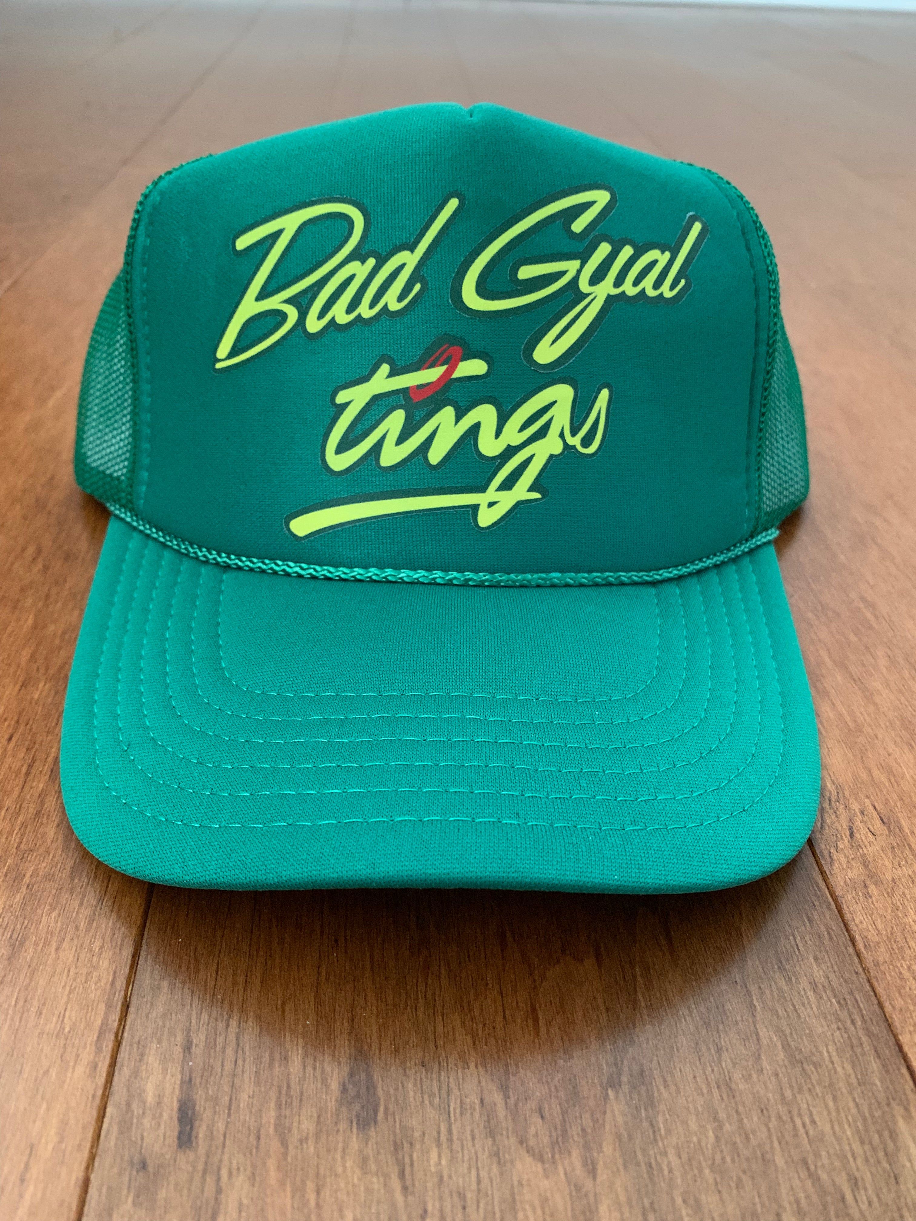 Bad Gyal Tings Trucker Hat All Green