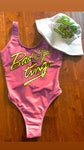 *PRE-ORDER* Bad Gyal Tings 1pc swimsuit Pink Citrus Grapefruit
