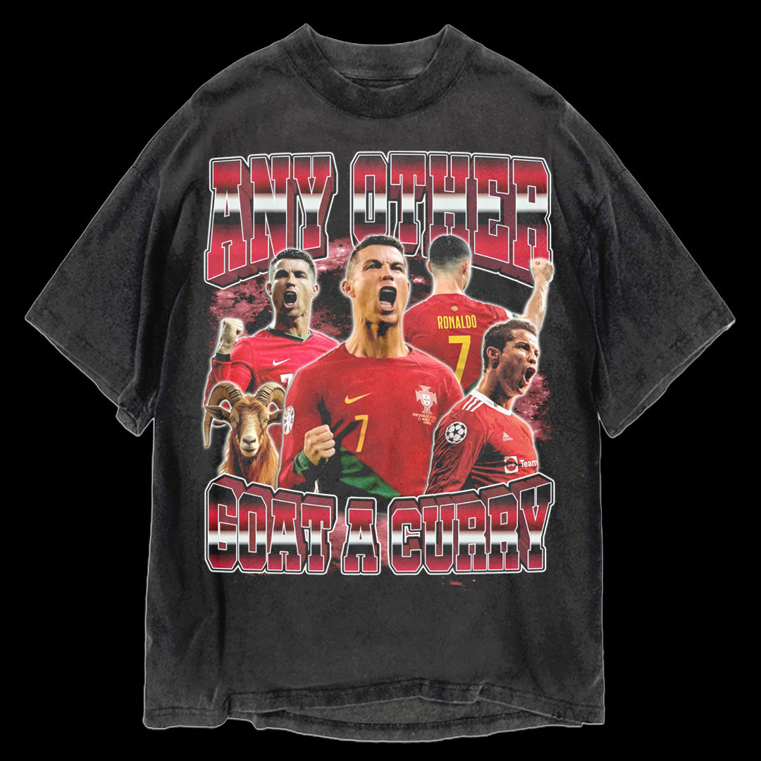 The Any other GOAT a curry. Ronaldo oversized T-shirt