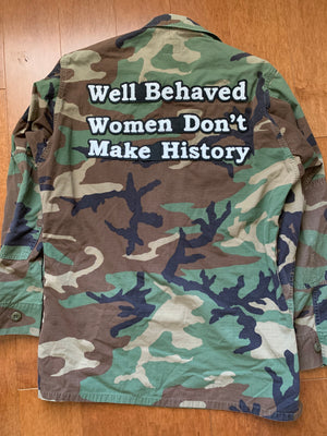 Bad Gyal Tings Camouflage Army Military Jacket
