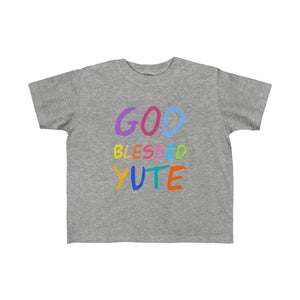 GOD BLESSED YUTE Kids Fine Jersey Tee