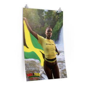 JAMAICAN GIRL Premium vertical poster ART