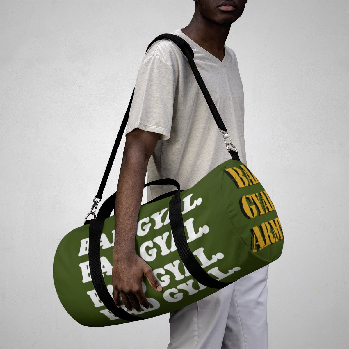 THE BAD GYAL ARMY  Duffle Bag - Rice & Tees