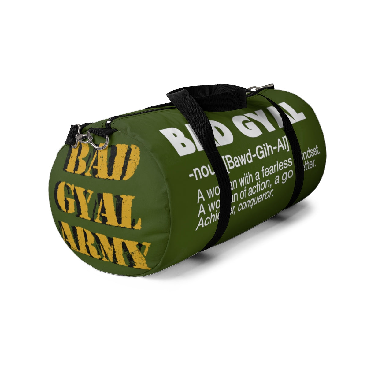 THE BAD GYAL ARMY  Duffle Bag - Rice & Tees