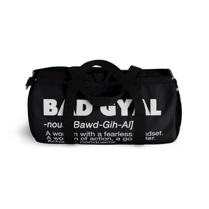 THE BAD GYAL Duffle Bag BLACK & WHITE