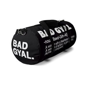 THE BAD GYAL Duffle Bag BLACK & WHITE