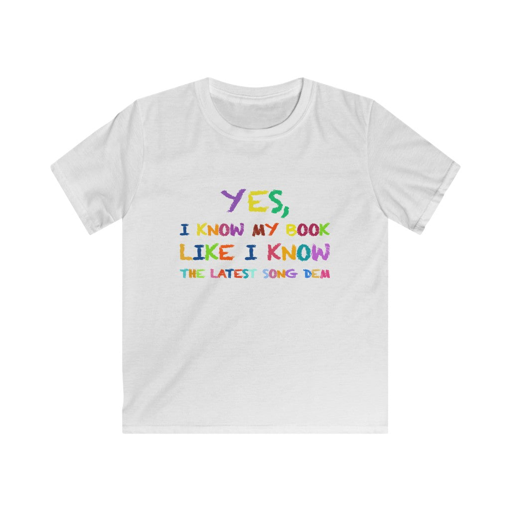 THE YOU PICK UP A BOOK FROM MORNING Kids Softstyle Tee
