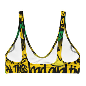 BAD GYAL TINGS (Jamaica Colors)  padded bikini top