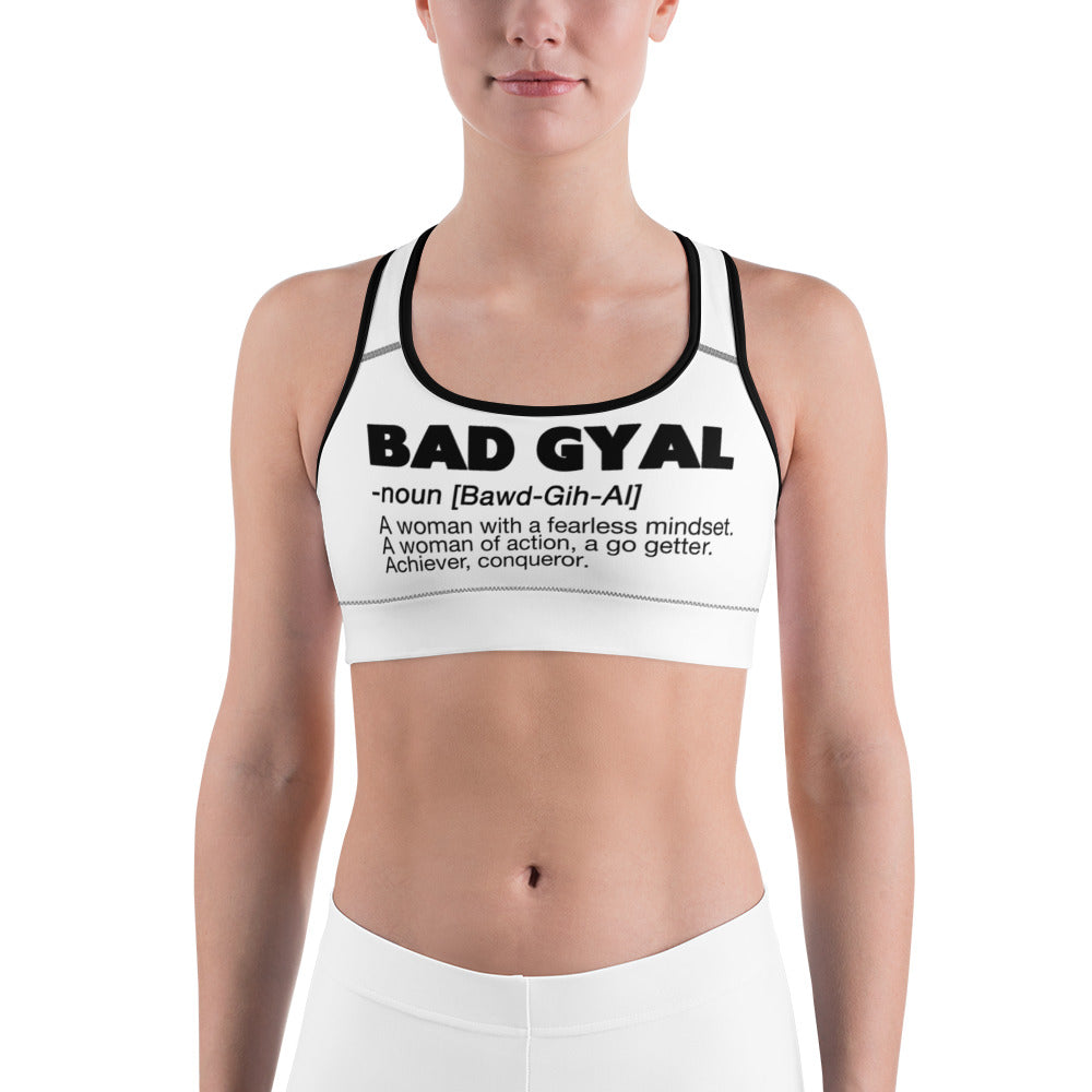 BAD GYAL DEFINITION Sports bra - Rice & Tees