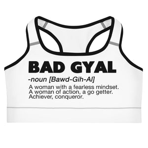 BAD GYAL DEFINITION Sports bra WHITE